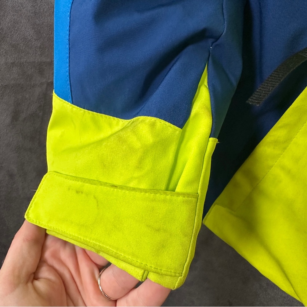 Spyder Boys Challenger Ski Jacket Sharp Lime Size 12 Insulated Winter Coat - Picture 8 of 17